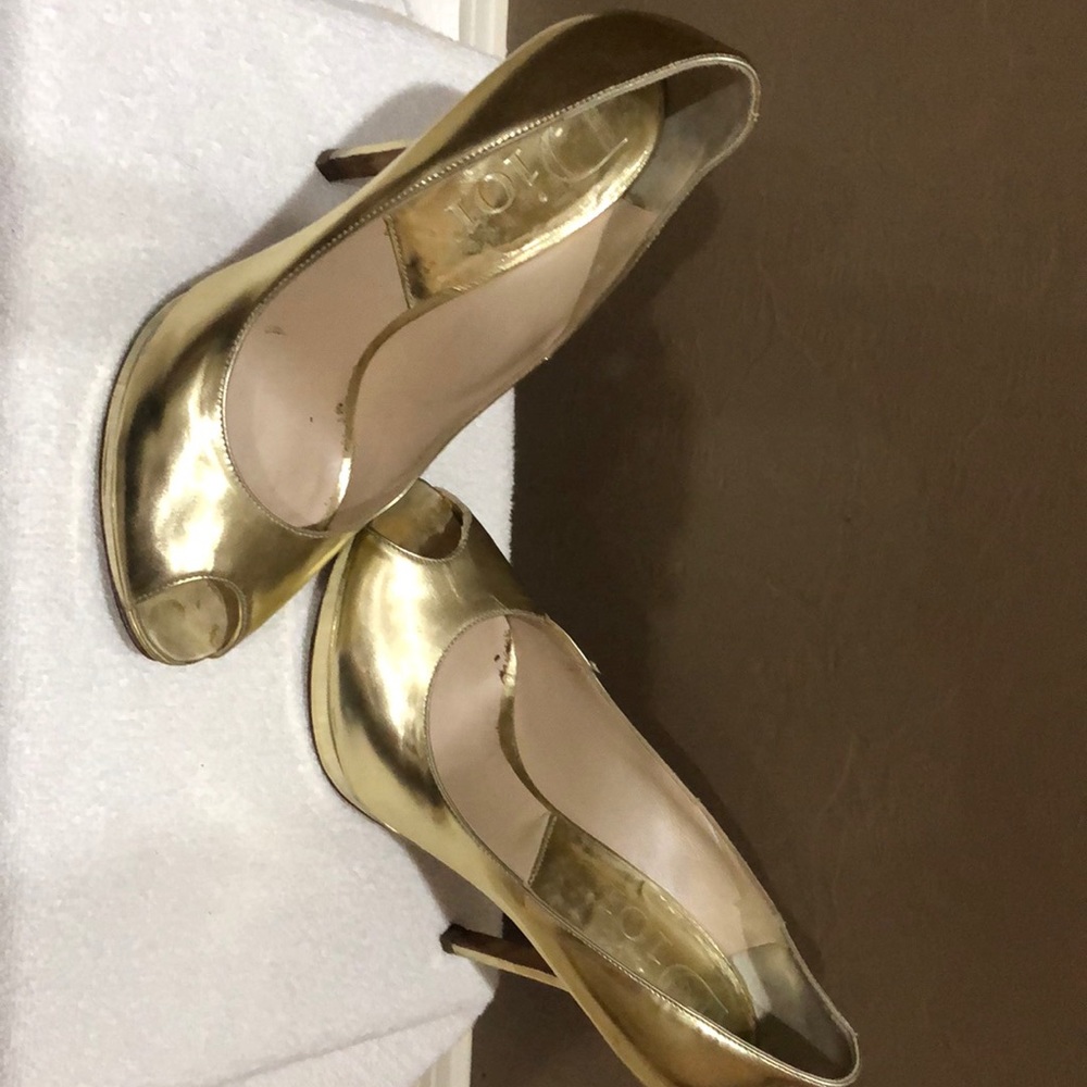 Gold Dior heel size 37
